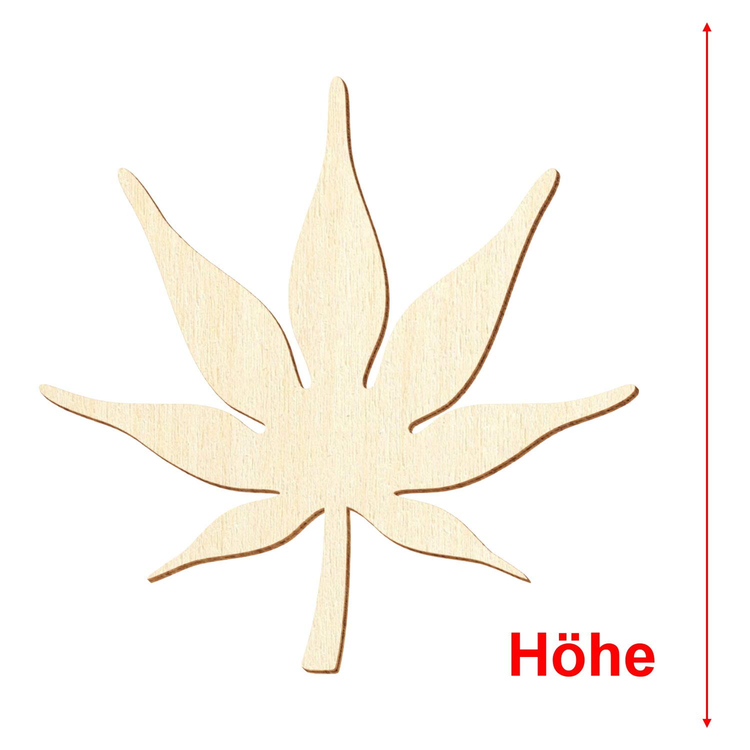 Feuille d'érable japonaise - Décoration bricolage 5-50 cm - Taille : 25 cm - Lot de 10
