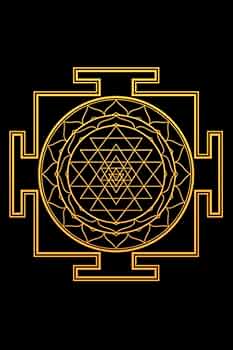 シュリヤントラ (Shri Yantra) 神聖幾何学 ノート: ヒーリング, スター