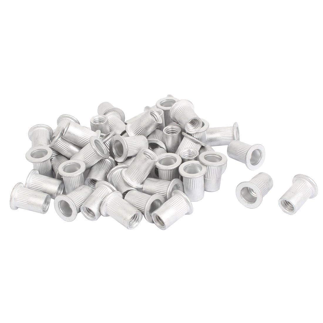 M10 Rivnuts Flat Head Rivet Nut 20pcs Flat Head Metric Steel M10 Blind Insert Rivet ...