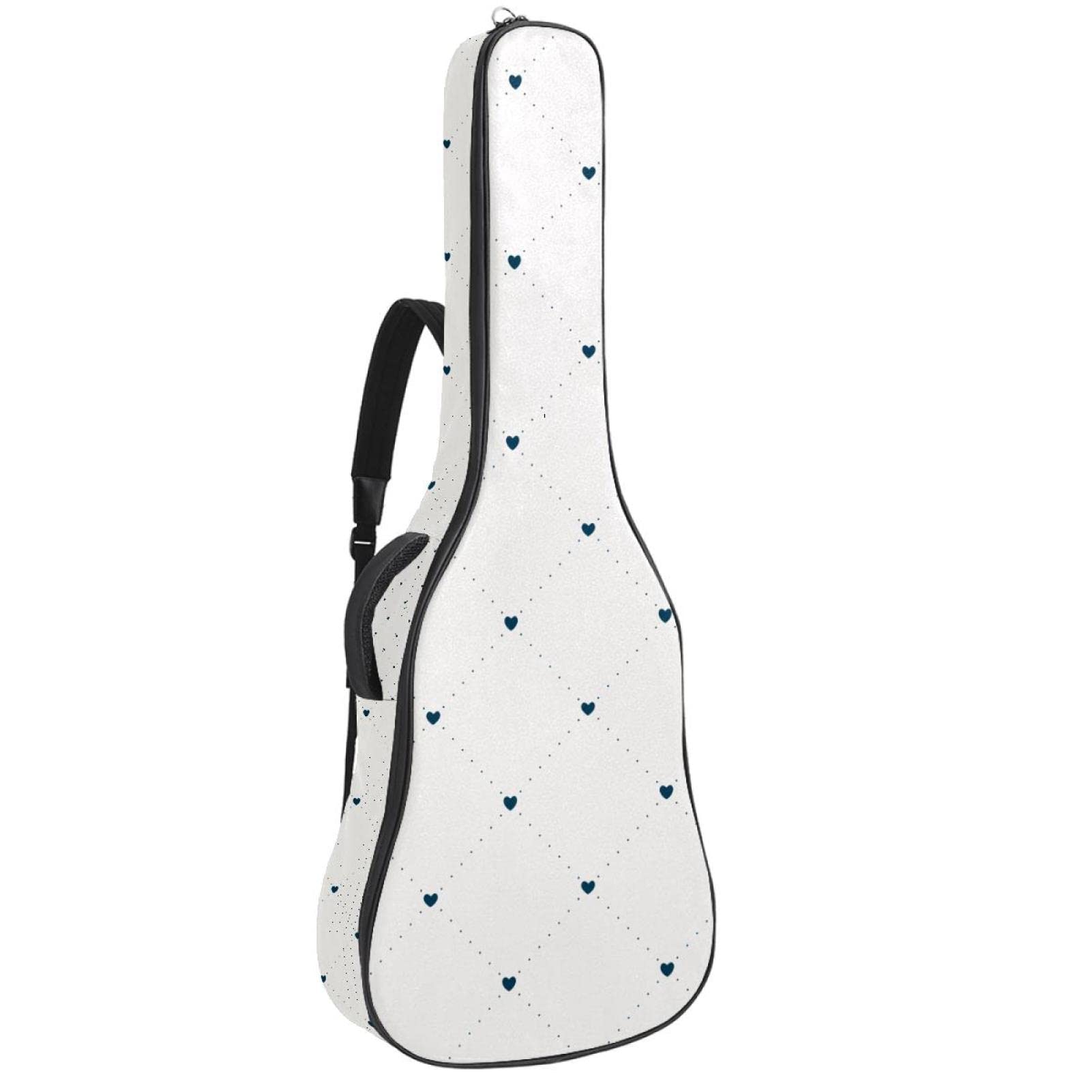 Torba na gitarę akustyczną wodoodporna gitara plecak gruby miękki wyściełany uroczy jednorożec dziecko Dimond miłość gwiazdy klasyczna gitara obudowa, kolor 5, 42.9x16.9x4.7 in, Organizer do torby