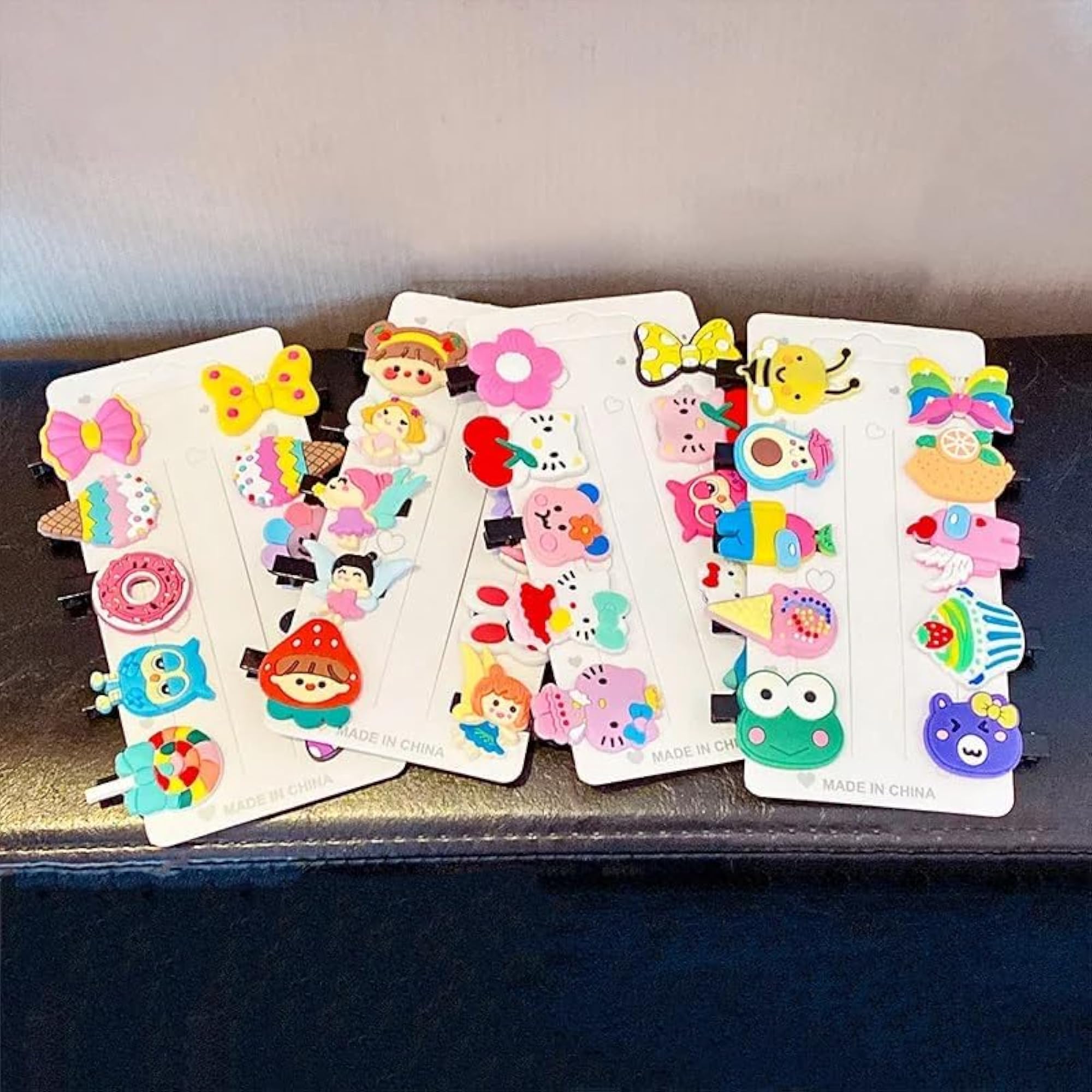 60 Pcs Kids Hair Clips Set, Unicorn & Candy Designs