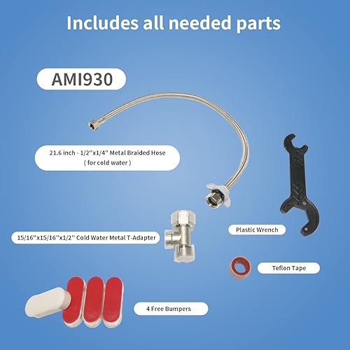 Miniatura 3 de Bidet AMI 930-Fresh Water - Accesorio mecánico no eléctrico para bidé, limpieza automática, boquillas dobles de lavado y bidés de inodoro para mujer