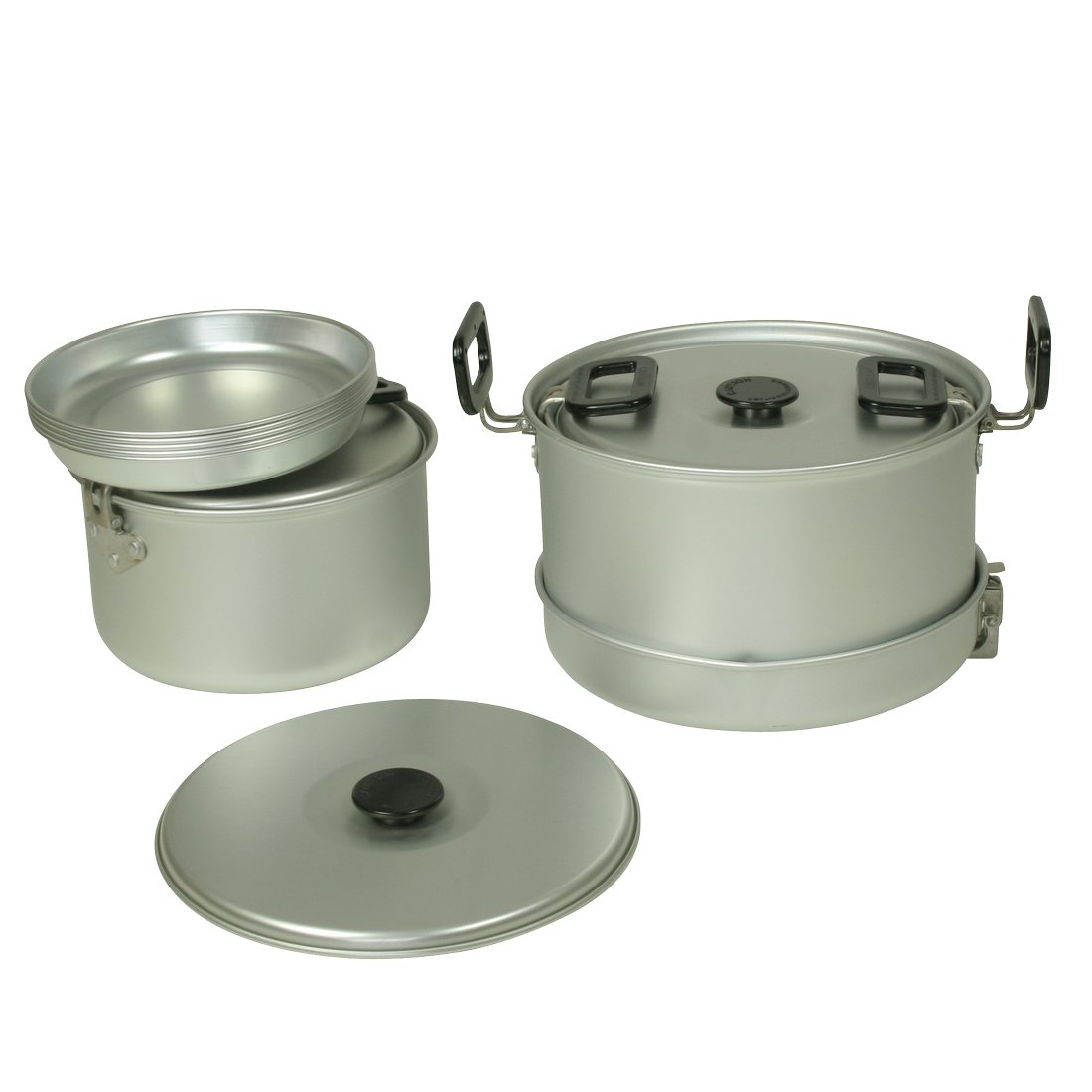 10T Camping Topfset Pfannenset 12-TLG. für 4-5 Personen, Outdoor Kochset mit Antihaft-Aluminium, ideal für Camping und Trekking