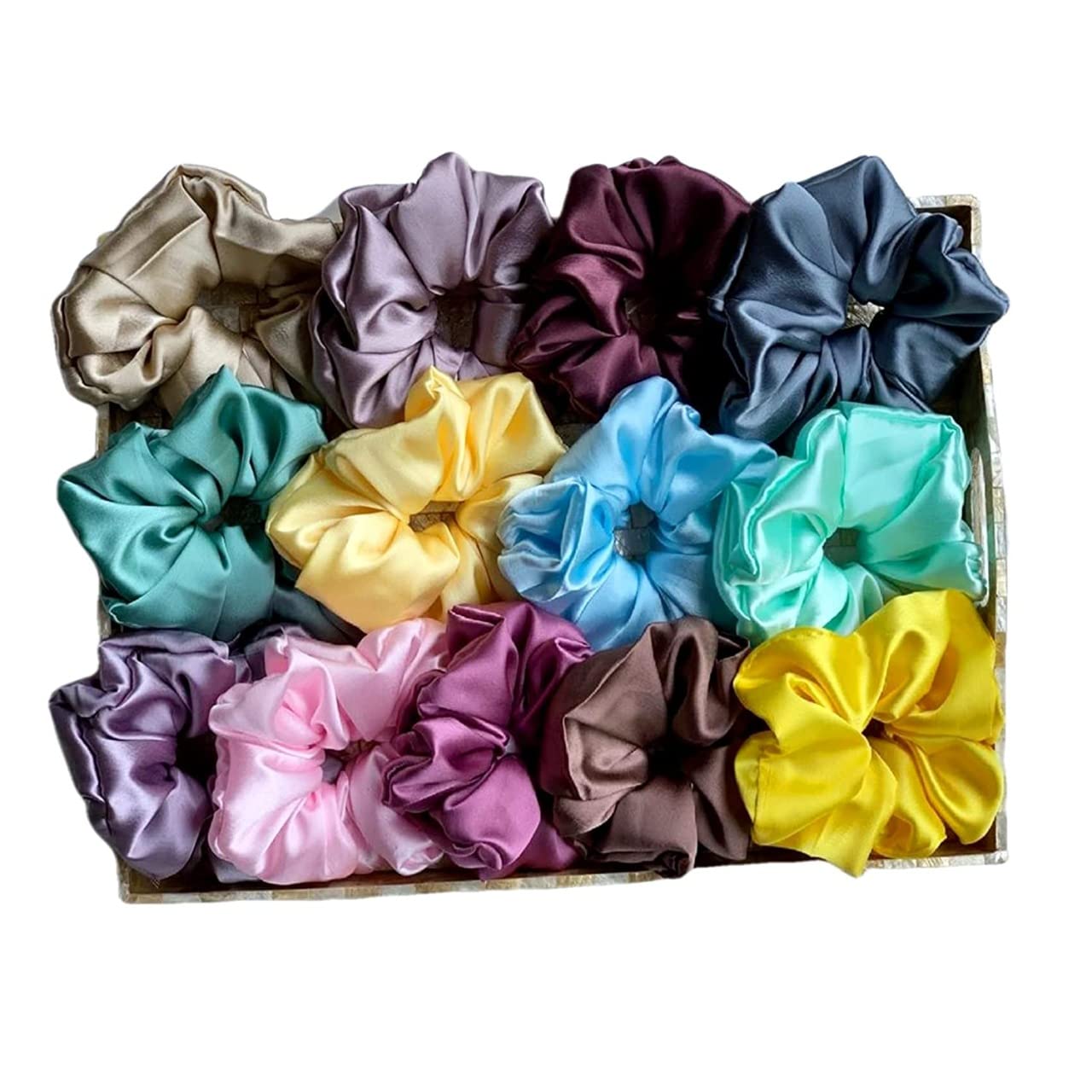 Premium scrunchies satin silk combo and ponytail holder for girls, women (Pack of 10) Multicolour (B09Q71VLMG) Amazon Price History, Amazon Price Tracker