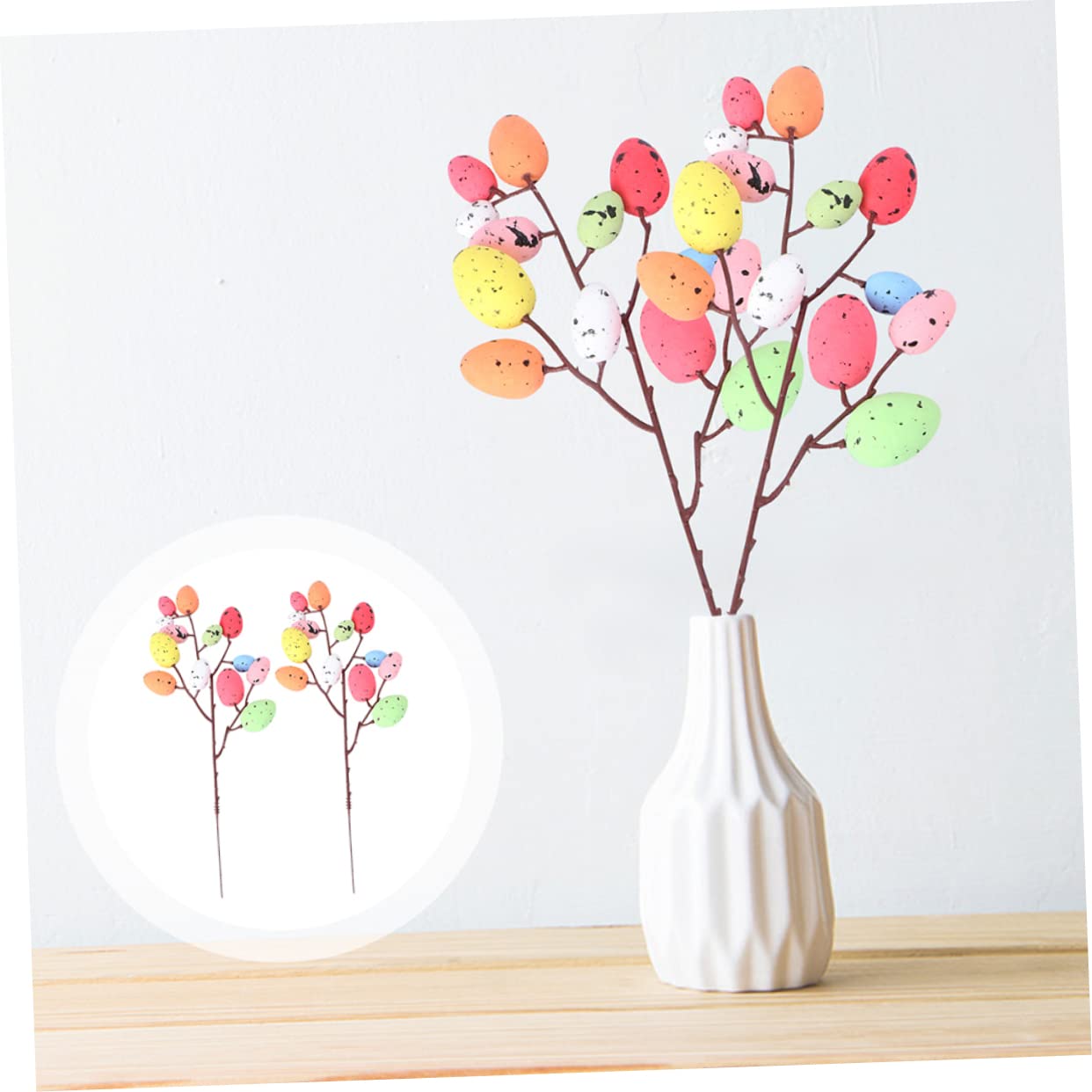 Abaodam 3 Set 6 Pz Talee Pasquali Di Fiori Di Pasqua Decorazioni Per Feste Di Pasqua Primaverili Plettri Per Ghirlande Pasquali Molla Cestino Composizione Floreale Ramo Schiuma