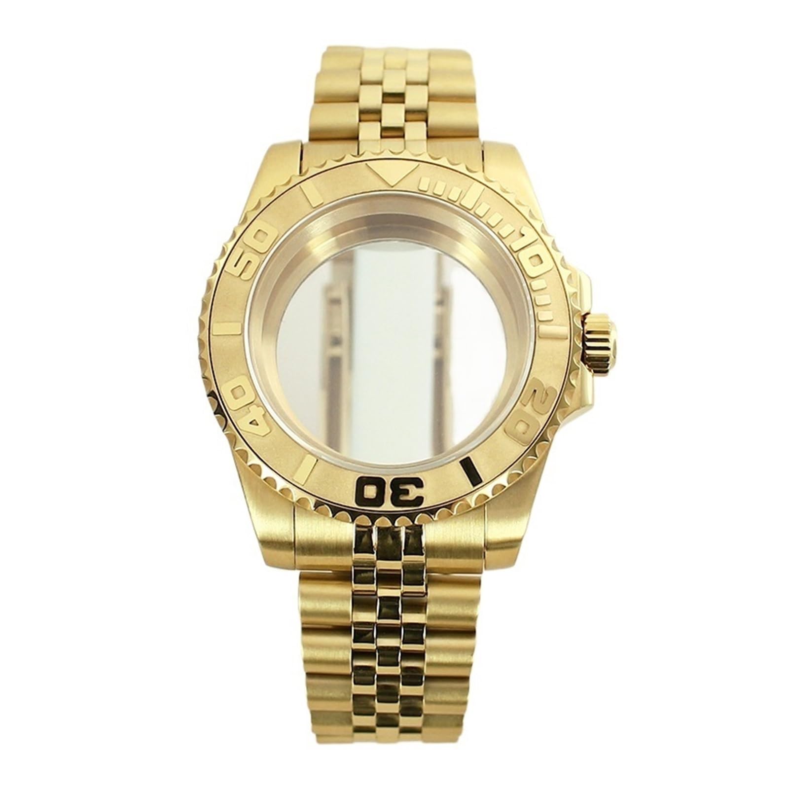1 Stück 40 mm Ersatz-Uhrengehäuse mit Keramiklünette und Saphirglas for ETA 2824 Uhrwerke Jubilee-Armband