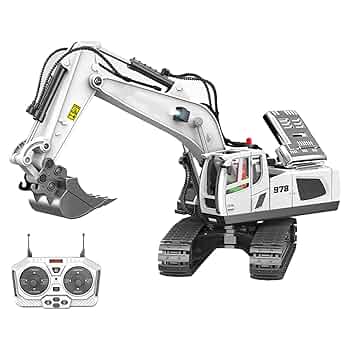 リアル操作体験！合金製 11CH RCショベルカー 掘削機 Amazon.co.jp: RCショベル 掘削機 rcショベルカー RC建設車両