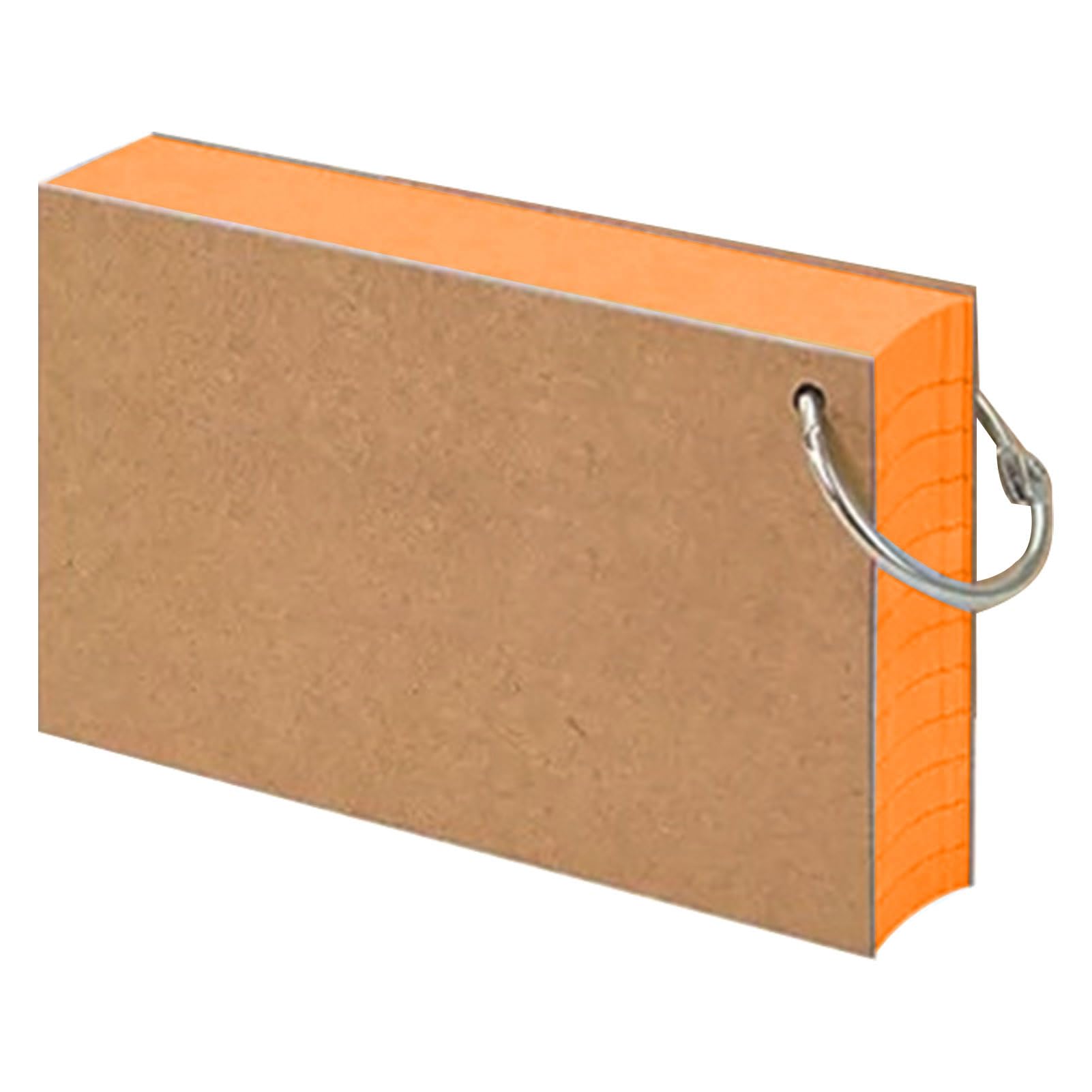 kiskick Index Cards,Study Cards,Colored Index Cards Flash Cards with Metal Ring Smooth Writing Thickened Paper No Ink Bleeding Notecards Ruled Study Cards for Office and School Orange
