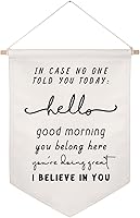 Vista 10 de Cartel colgante de pared This Is A Safe Space, decoración de pared de oficina de terapia, consejero escolar, psicólogo colgante de pared, bandera