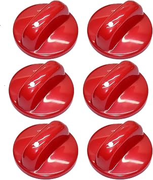 6PCS Universal Gas Stove Control Knobs Replacement Gas Burner Range Control Knob Top Burner Control Dial Knob Range Oven Replacement Ignition Rotary Switch