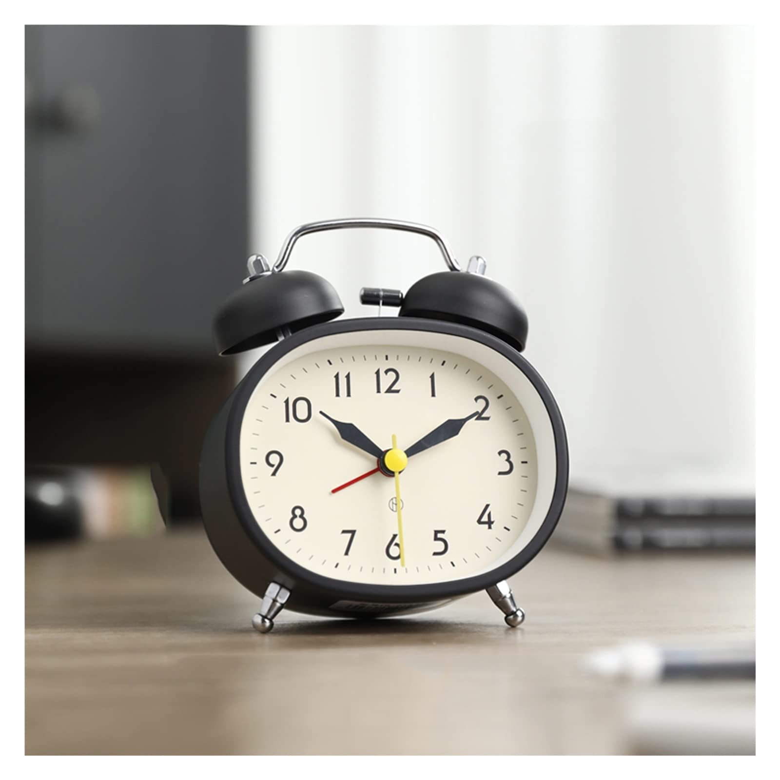 BMKGODN alarm clock， Minimalism Loud Volume Alarm Desktop Clock for Students Children's Room Gifts(Black)
