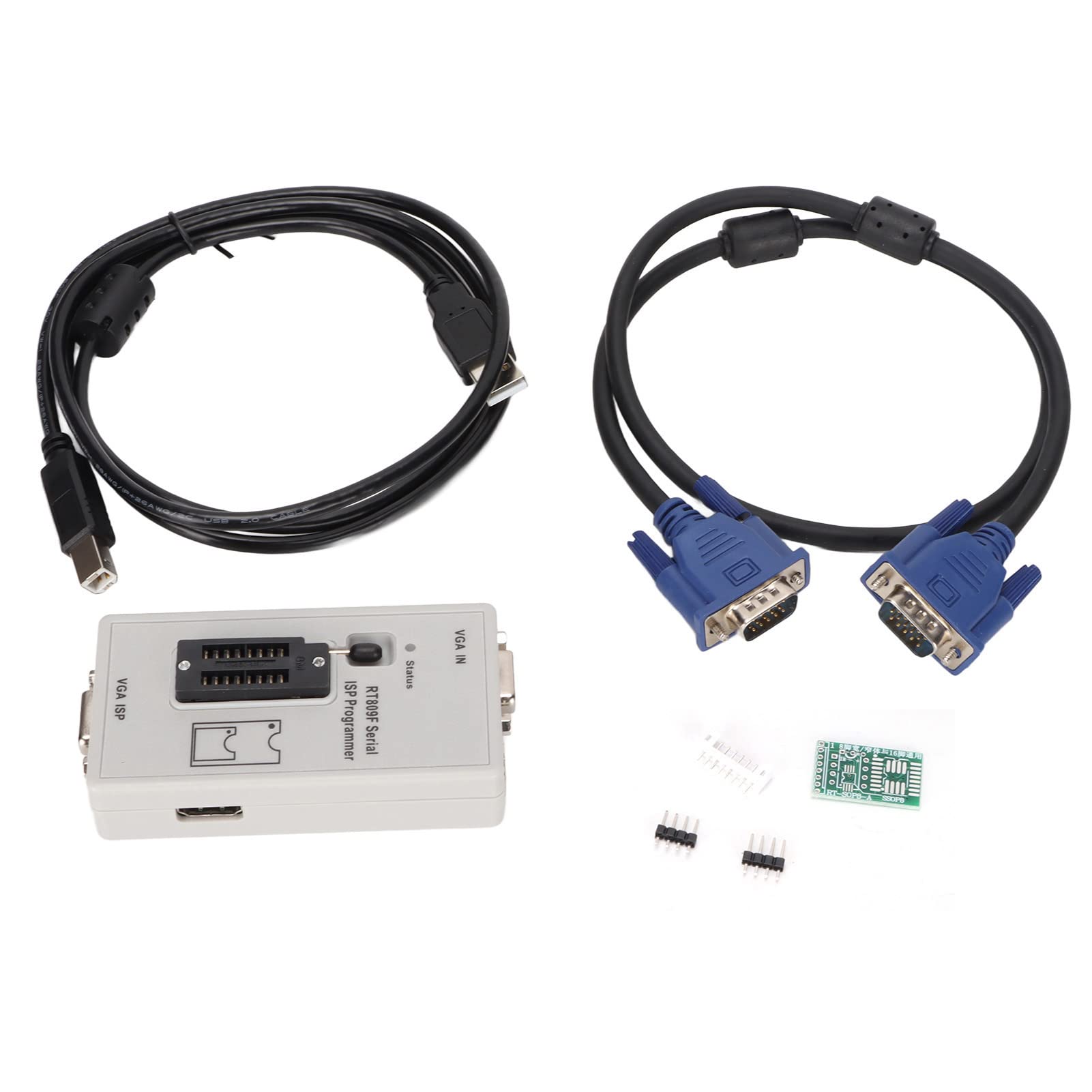 Naroote Adattatore VGA a USB, Adattatore Video USB da USB a VGA Programmatore Display TV PC Identificazione Automatica Ingresso USB VGA Uscita Interfaccia Multimediale VGA HD
