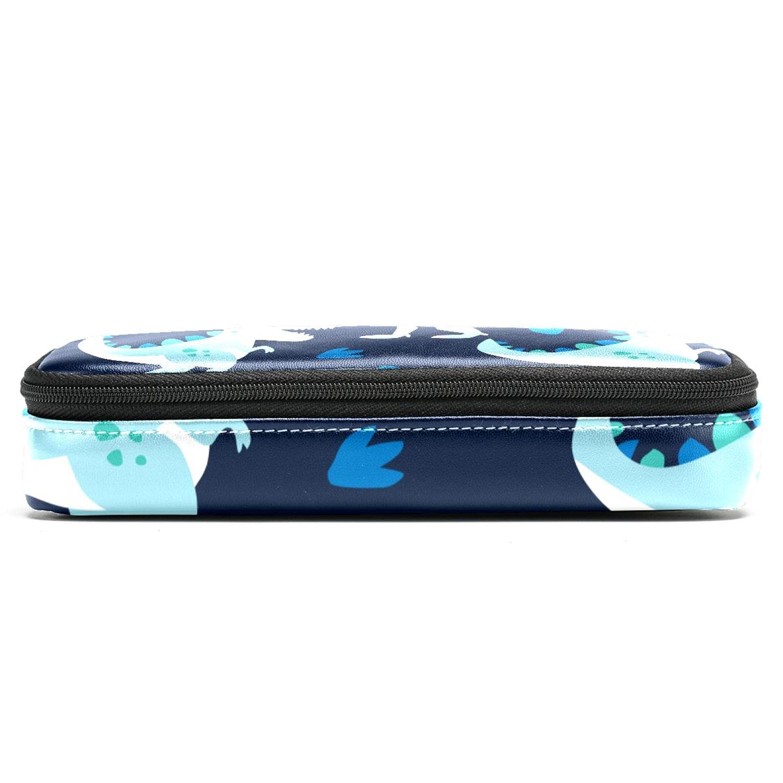Astuccio Portapenne Per Bambini Con Dinosauro - Trasparente, Impermeabile, Grande Capacità 23x8x4 Cm - Regalo Scuola - 3