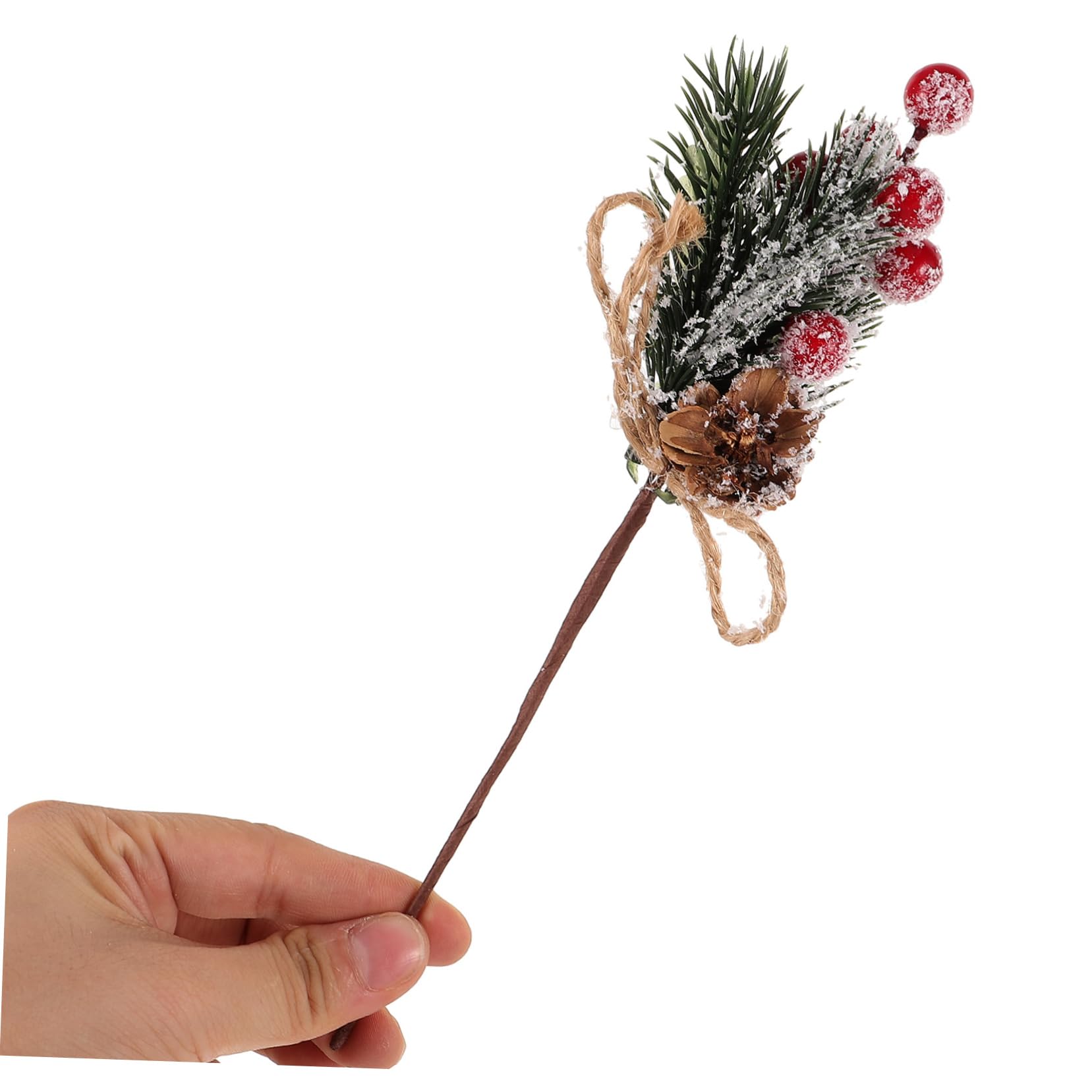 SUPVOX 10 Piezas Ramas de Bayas Artificiales Púas de Pino Bayas Rojas Adornos para Arreglos Florísticos Navideños Guirnaldas y Decoraciones Festivas Pinos Artificiales