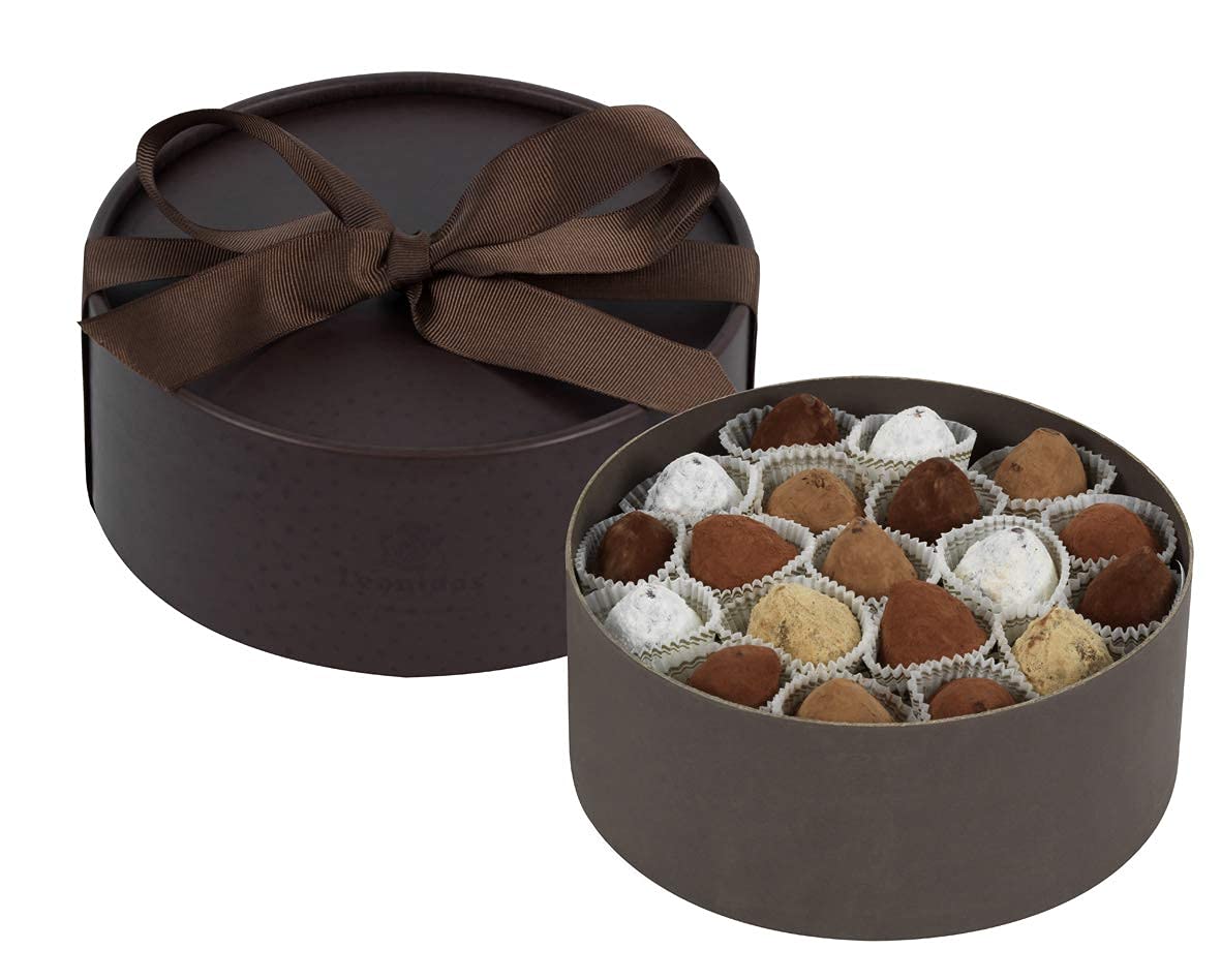 Belgian Chocolate Ganache Truffles, 22 Leonidas Dusted Large Assorted