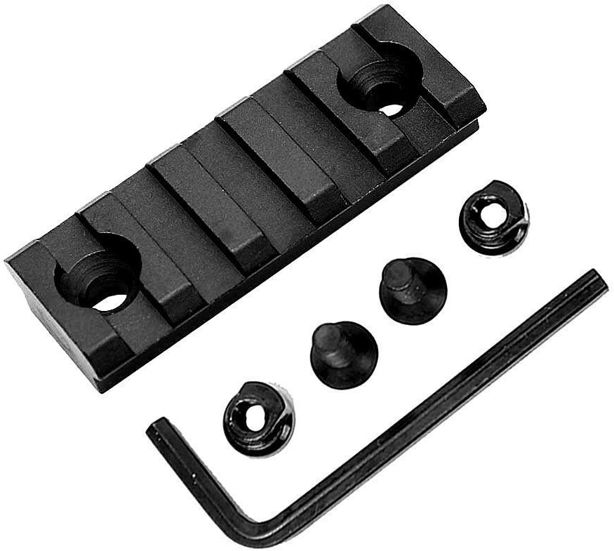 HooGou 7 Slot 3" 5 Slot 2" 13 Slot 5.25" Picatinny Weaver Rail Section for Keymod Handguard Mount Rail System Black (5 7 13 Slots Combination) : Sports & Outdoors