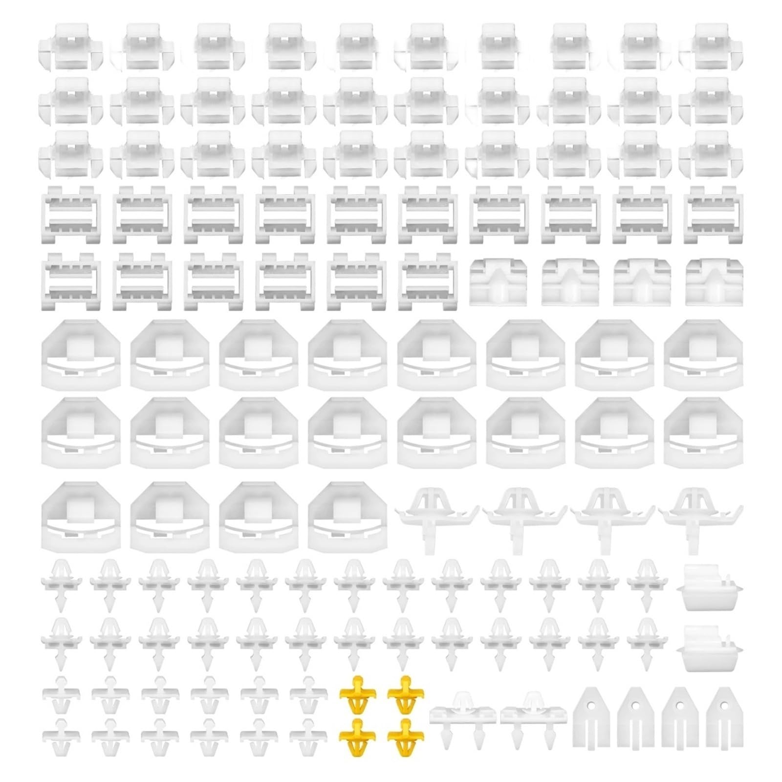 124-teiliges Befestigungsclip-Türverkleidungs-Klemmen-Set (OEM: A00698883578 0019885081), Kompatibel Mit 190 W201 190E 190D