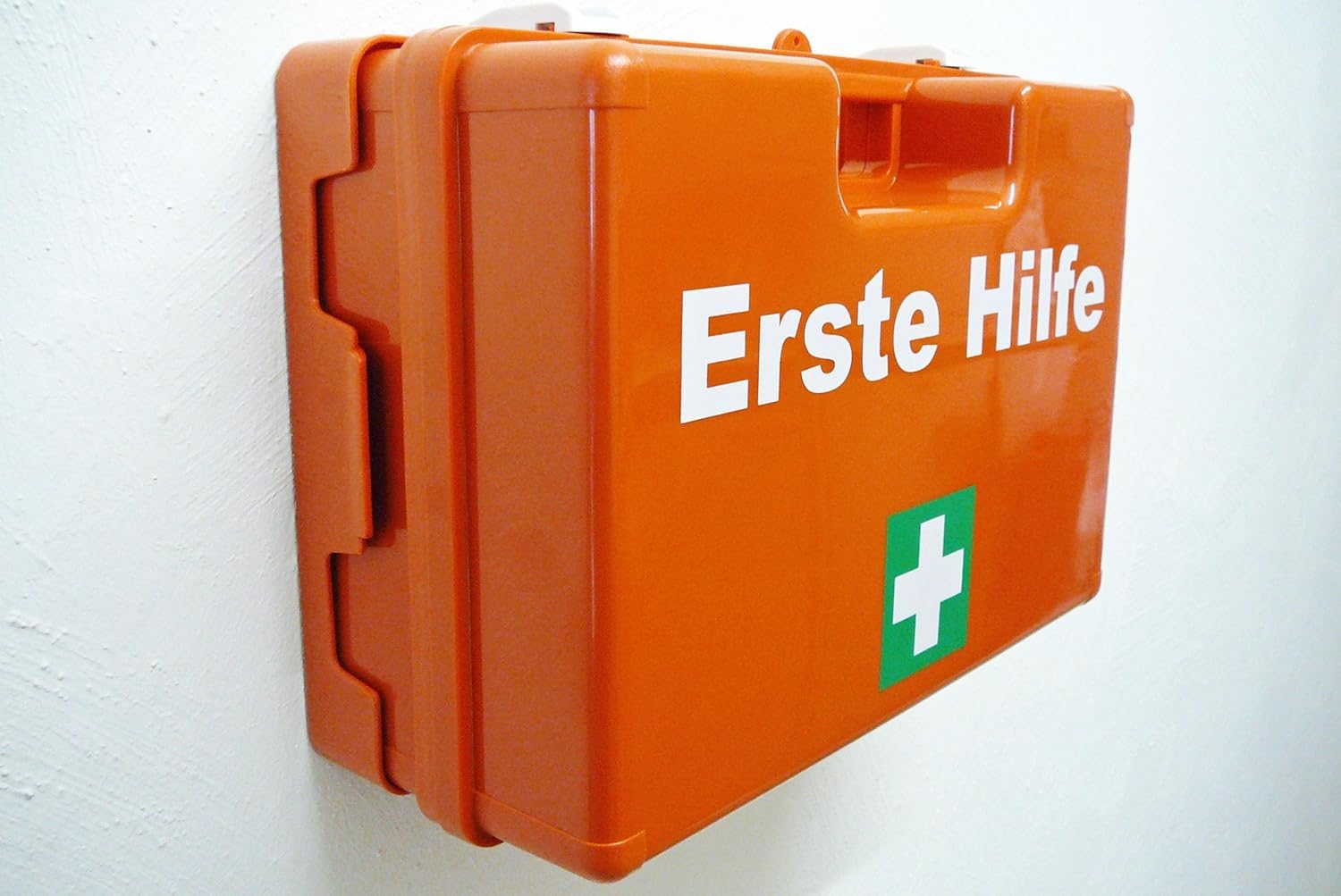 Verbandskoffer/Verbandskasten (K) Typ CSN - Erste Hilfe nach aktueller DIN 13157 für Betriebe -DSGVO- INKL. PERFORIERTEM VERBANDBUCH + Hygiene-Gel, Sprühpflaster & Notfallbeatmung
