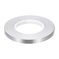 Vista 1 de Cinta autoadhesiva para azulejos de borde de línea de sellado de pisos, [para decoración de suelo de pared,] 0.47 pulgadas x 55 yardas/tono plateado