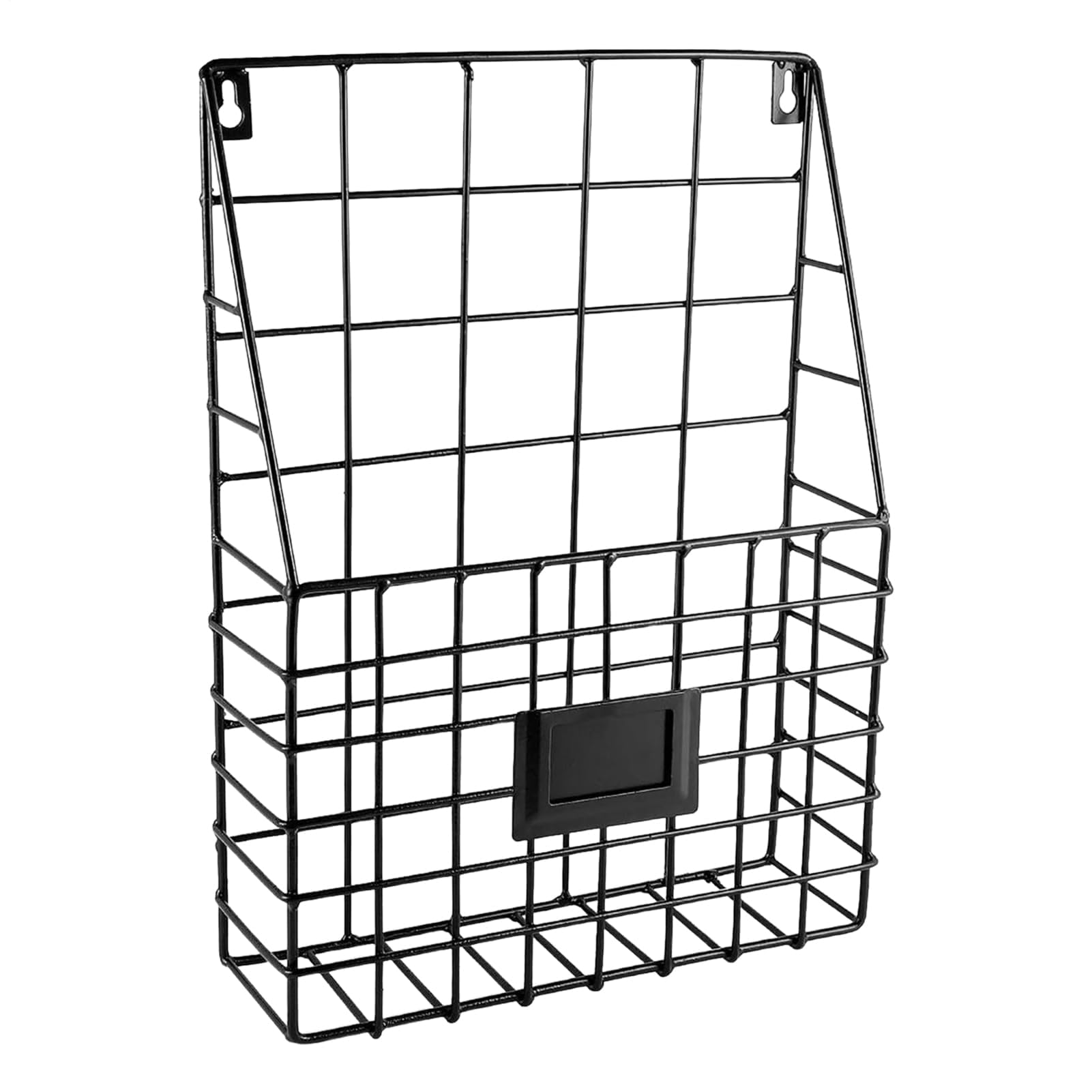 Porta documenti da parete in metallo e disco in vinile, 28 x 9 x 40 cm, elegante scaffale per casa, ufficio, ingresso, bagno, cucina.