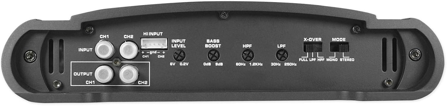 Autotek MM2020.2 Mean Machine Series Bridgeable Car Audio Amplifier – 2 Channel, Class A/B, 2000 Watt, Bass Boost, Marine Grade Protection Amp