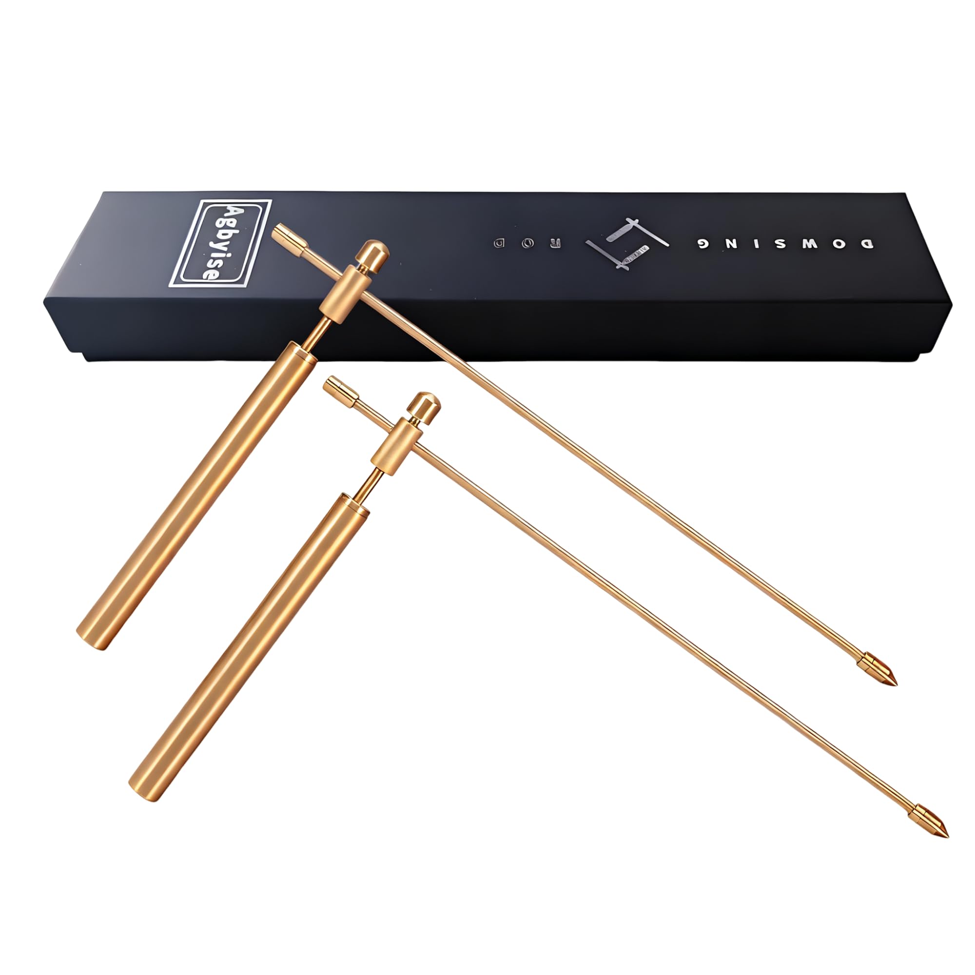 Copper Dowsing Rod Upgraded Flexible RotationTool - 2PCS Divining Rods with Bag - Detect Gold, Water, Ghost Hunting Finding Items,Paranormal,Yes No Questions.Etc.