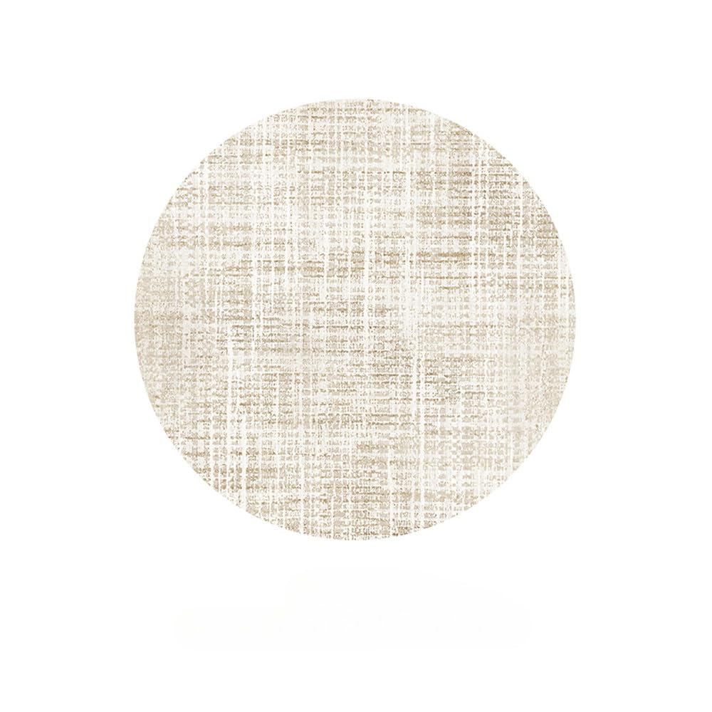 Tapis rond de salon style crème pour grande chambre | 180x180 cm