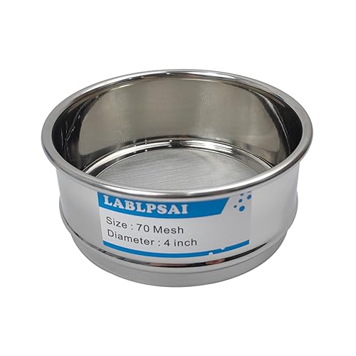 Miniatura 10 de Tamices de Laboratorio de 18 Mallas, Diámetro de 4 Pulgadas, Tela de Alambre de Acero Inoxidable 304, Tamiz de Prueba para Laboratorio Industrial y