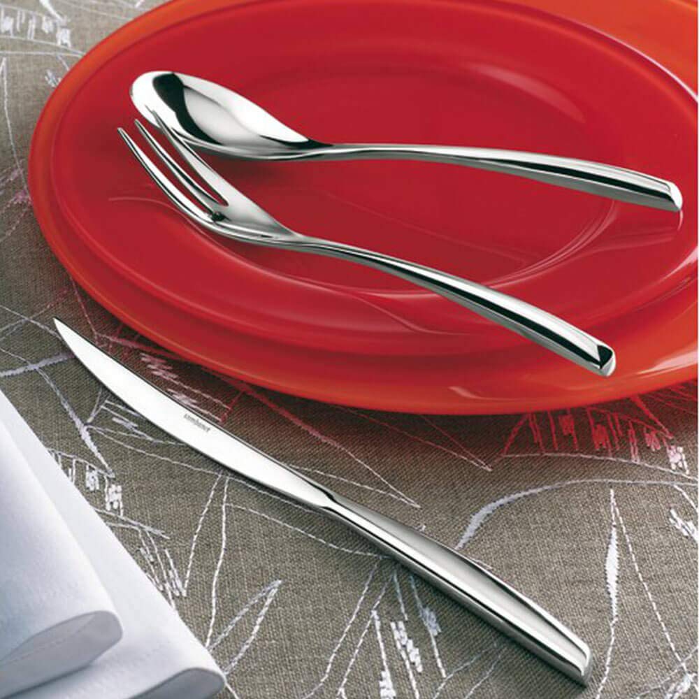 Sambonet Bamboo Set di Posate da 24 pz., Servizio, Coltello, Cucchiaio, Forchetta, Acciaio Inox, 52519-81