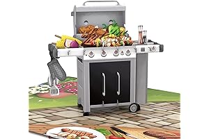 Liif BBQ Grill Pop Up 3D Father's Day Greeting Card