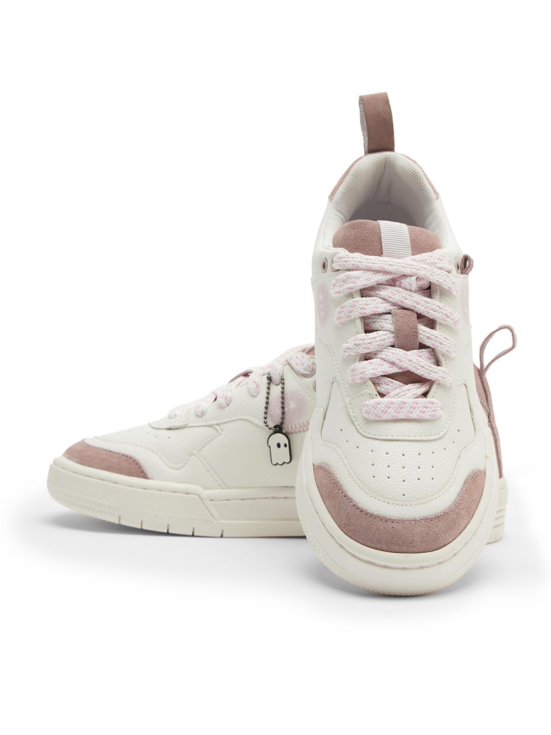 The Souled Store Blush Women and Girls Lace Up Low Top Sneakers Sneaker Shoes Comfort Sneakers Printed Abstract Color Colours Bright All Season Party Casual Day Out Outing Low Top Sneakers All