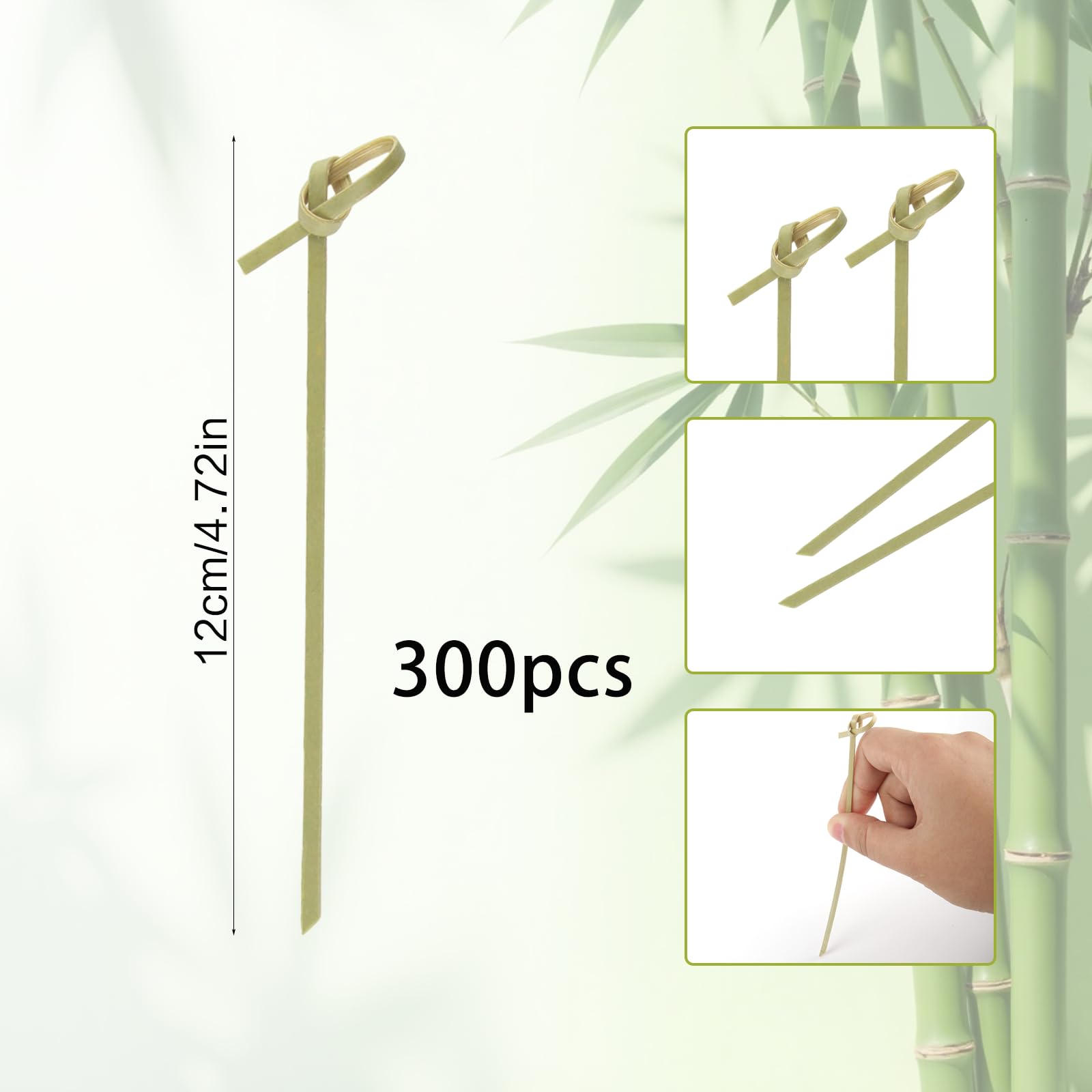 Pic Aperitif 12 cm Bambou Naturel Cure Dent Decoratif Aperitif pour Restauration Mariage