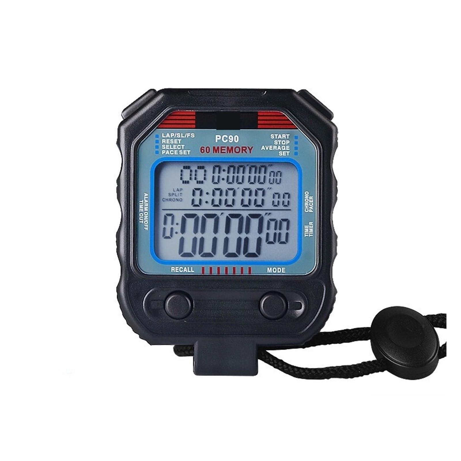Stopwatch Timer PC80 70 90 Race 30 Lane Referee Running Track & Field Multi-Track Precision Timing(PC90 three rows of 60 lanes)