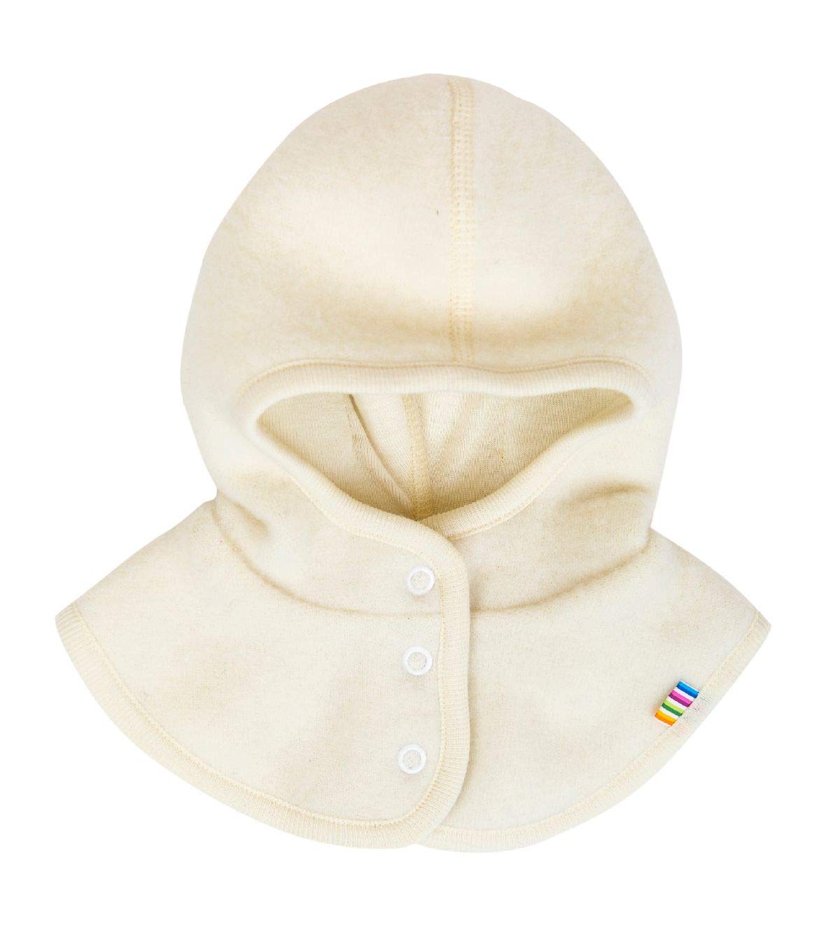 Joha Baby Children's Unisex Scarf Hat Unbuttoned Balaclava Merino Wool - Beige - 48 cm