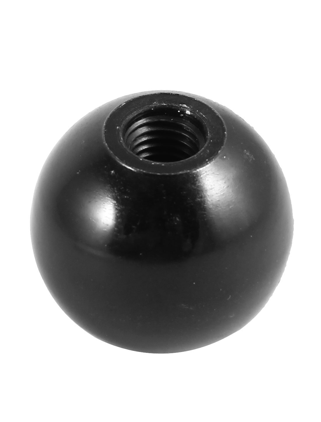 Sourcingmap Threaded Knob Plastic Machine Operation Handle Ball 40mm Dia 10mm Bore, Black - Image 2