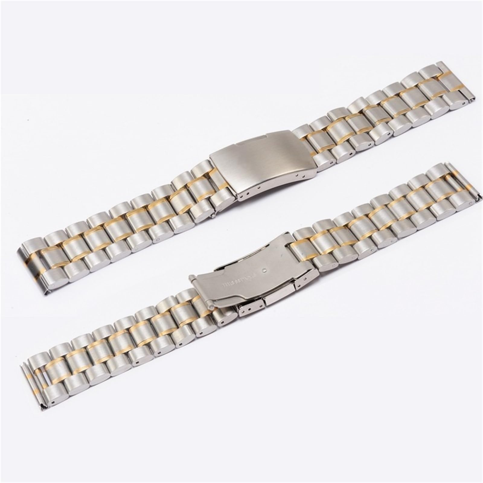 Bracelet De Montre En Acier Inoxydable à Extrémité Incurvée, Bracelets De Montre, 16mm, 17mm, 18mm, 19mm, 20mm, 21mm, 22mm, 23mm, 24mm