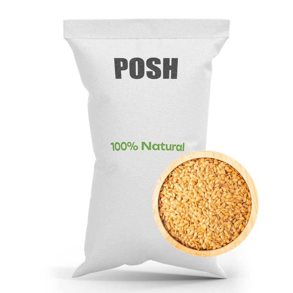 POSH Leinsamen Gold 20 kg - Ganze Goldleinsamen, Naturbelassen zum Backen