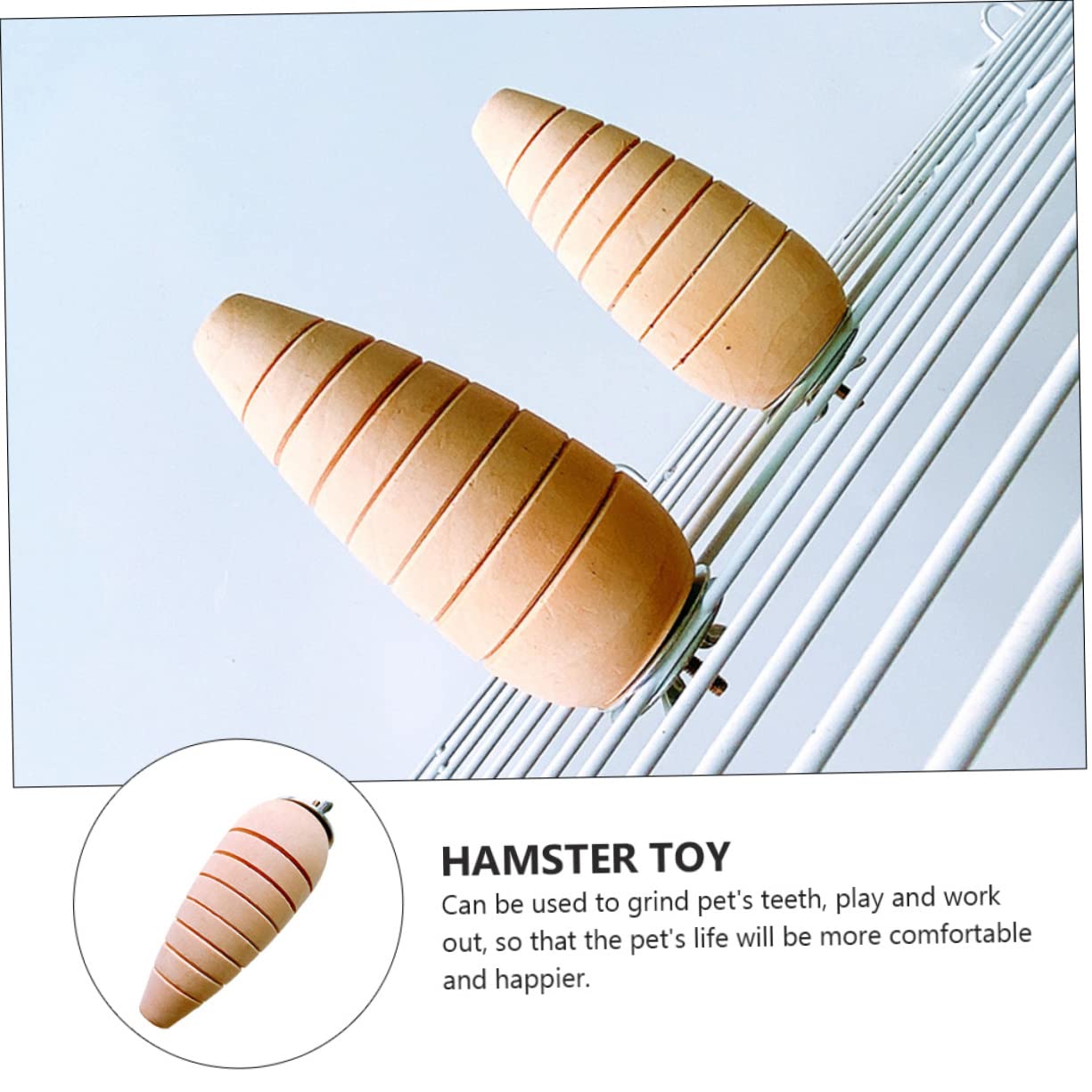 POPETPOP 3stücke Karottenförmiges Holzspielzeug Für Nagetiere Bissfestes Kau Und Spielzeug Für Hamster Kaninchen Und Vögel Zahnpflege Und Beschäftigung Für Kleine Haustiere