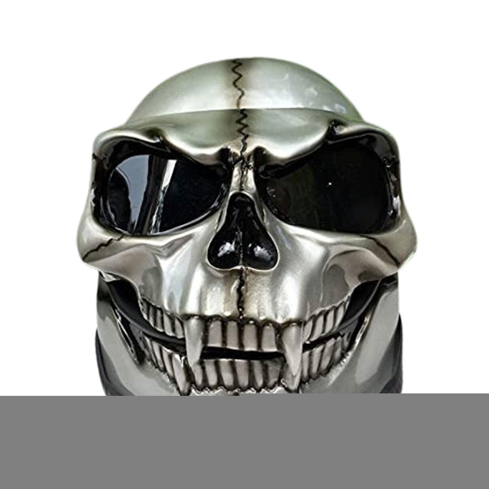 Squelette Portant Un Casque Intégral | Vecteur Premium