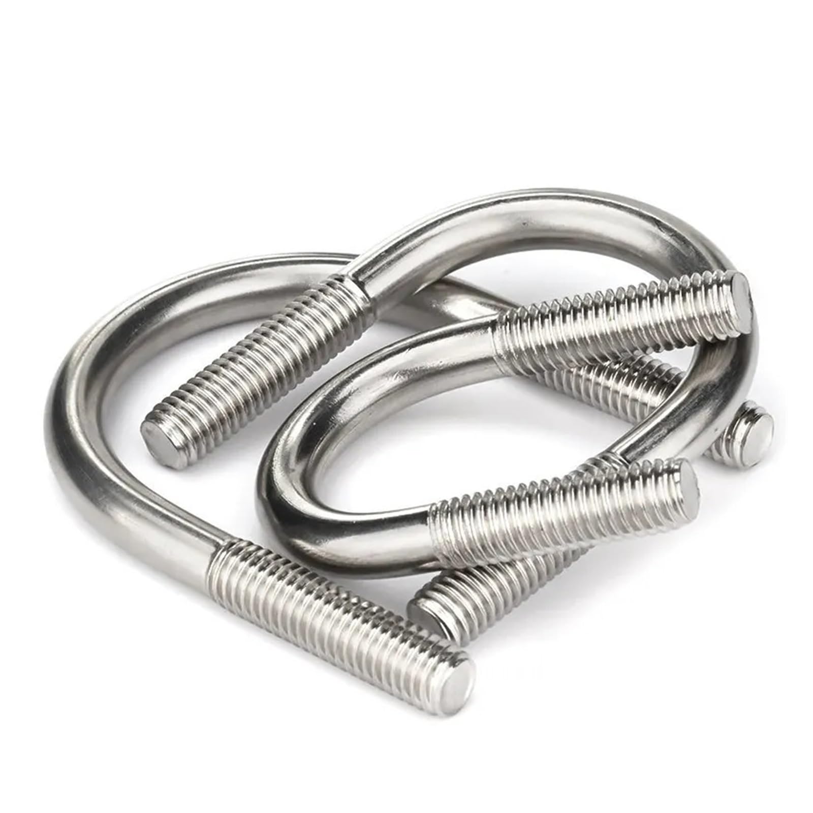 Morsetto per tubi con bullone a U, in acciaio inossidabile 304, M6/M8, multi dimensioni, resistente per un fissaggio sicuro, durevole e resistente alla corrosione, ideale per impianti idraulici e