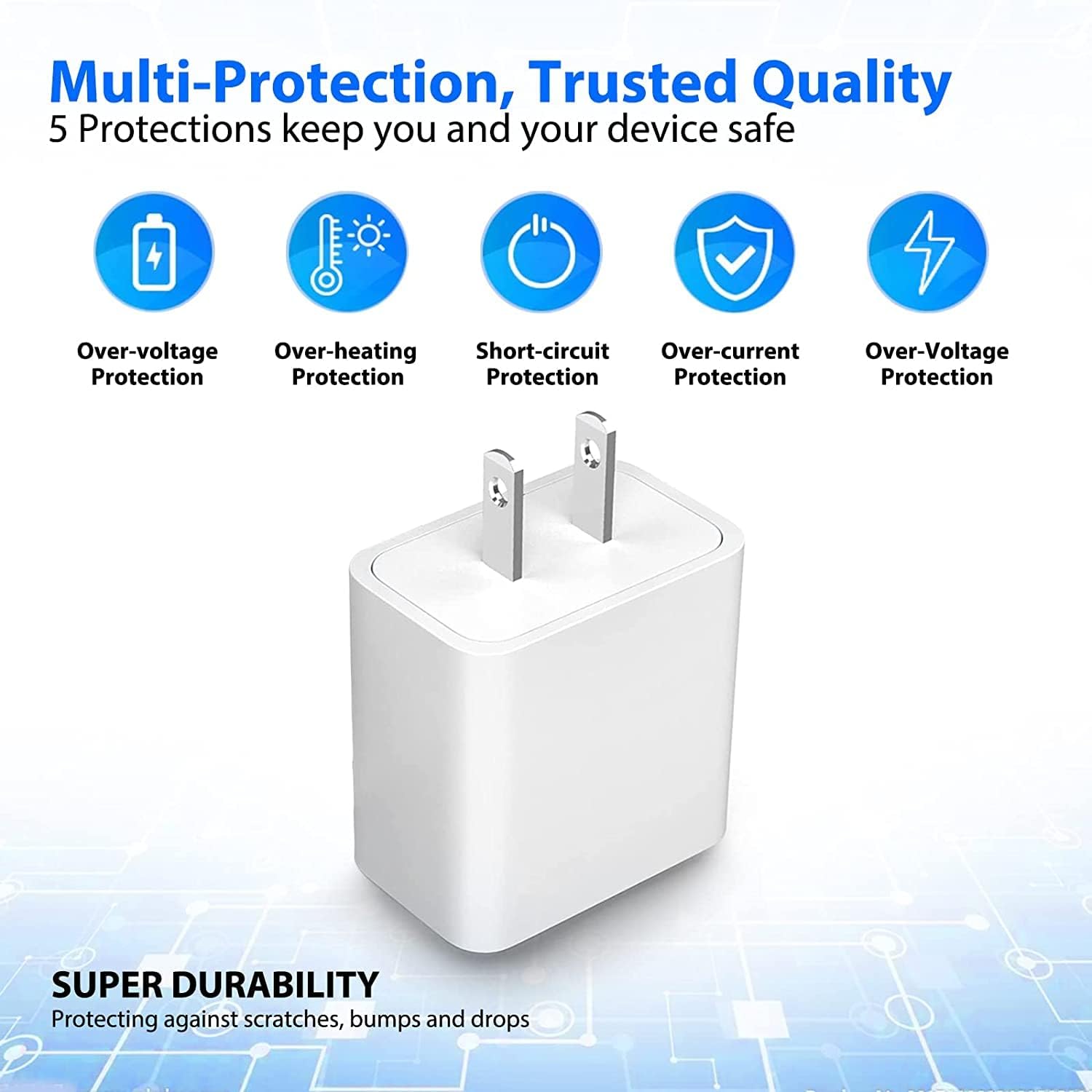 2 pack Power Adapter Wall Charger for SimpliSafe Indoor Camera, Blink Mini Camera, Samsung Galaxy Tab A 8.0 7.0 9.7 10.1,E,S,S2,3,4,Tab 3 4 Note 4 5 S7 Edge S6 S2 J7 J5 Micro USB Charging Cord Cable