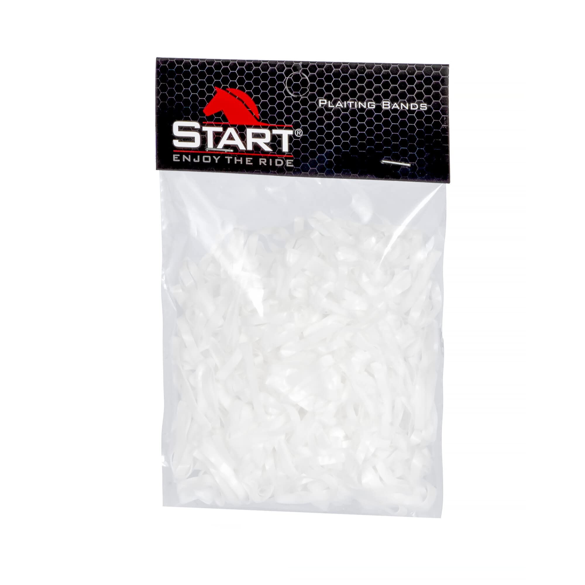 Start Elastici in Silicone per Criniera Cavallo – Set 500 pz - Morbidi, Resistenti, Delicati sul Pelo per Trecce Perfette (Bianco)
