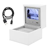 Jewelry Rings Box, Wedding Cases with LCD Screen Smart Video Display Storage Holder for Proposal Engagement