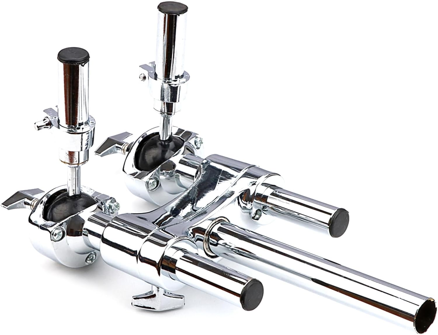 XEGZLH ダブルドラムセットクランプブラケットホルダーマウントスタンド ドラムジャズドラムパーツドラムホルダーベース接続クランプ