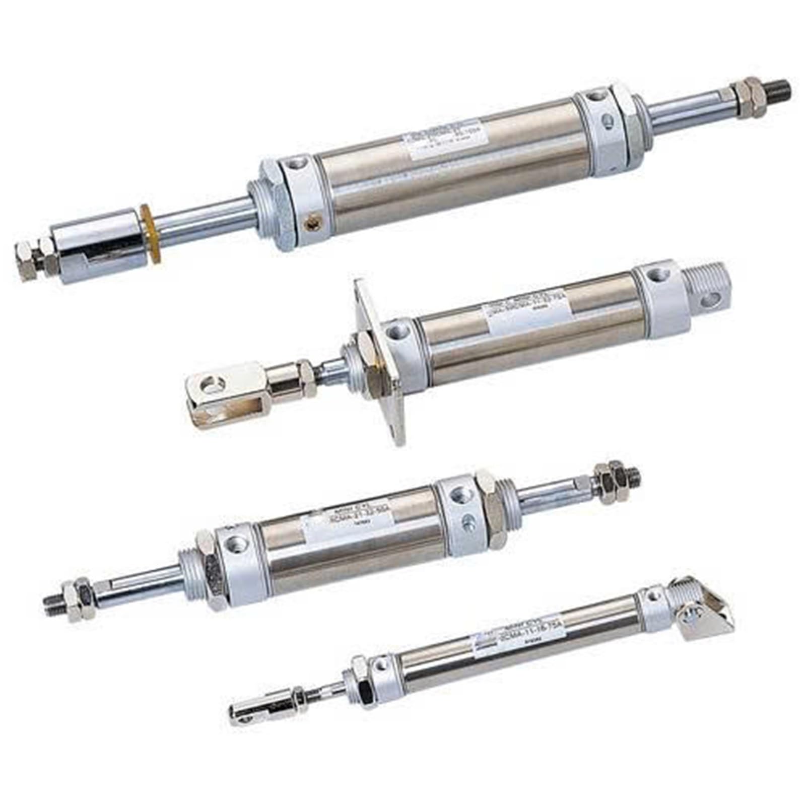 1 vérin pneumatique MA32 en acier inoxydable – Alésage 32 mm, course 25 à 500 mm, double/simple effet(MA32-100-S-CA)