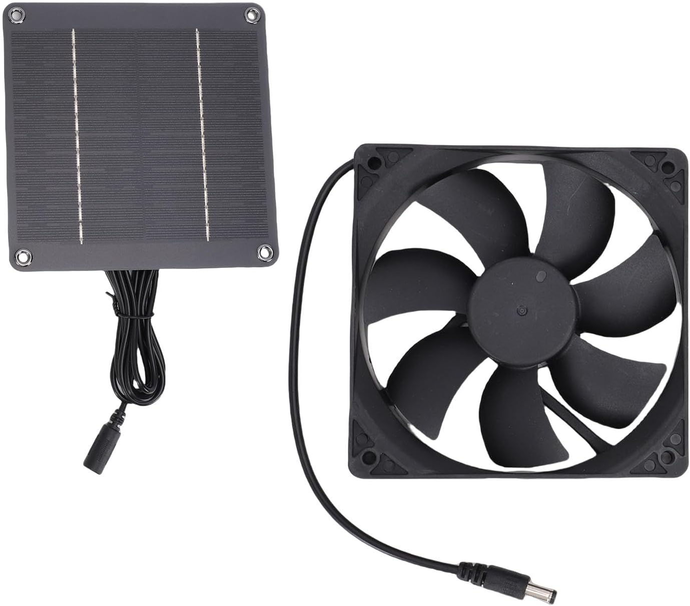 Solar Panel Fan Kit, High Efficiency 4W Solar Powered Exhaust Fan with Seamless Installation for Small Greenhouses Sheds Pet Houses