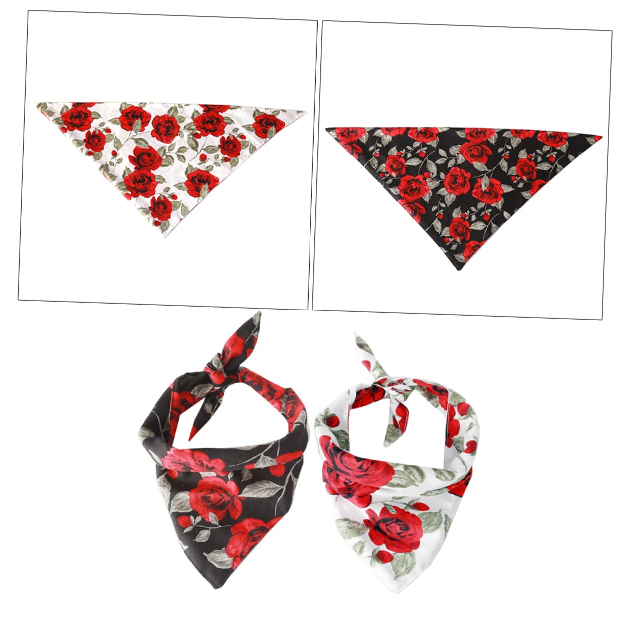 POPETPOP 4 Stück Hund Taschentuch Geschenkschmuck Hundehalstuch Klein Haustier-valentinsbandana Dreieck Lätzchen Hund Welpen Valentinsgrußbandana Bandanas Für Haustierhunde Schal Halloween