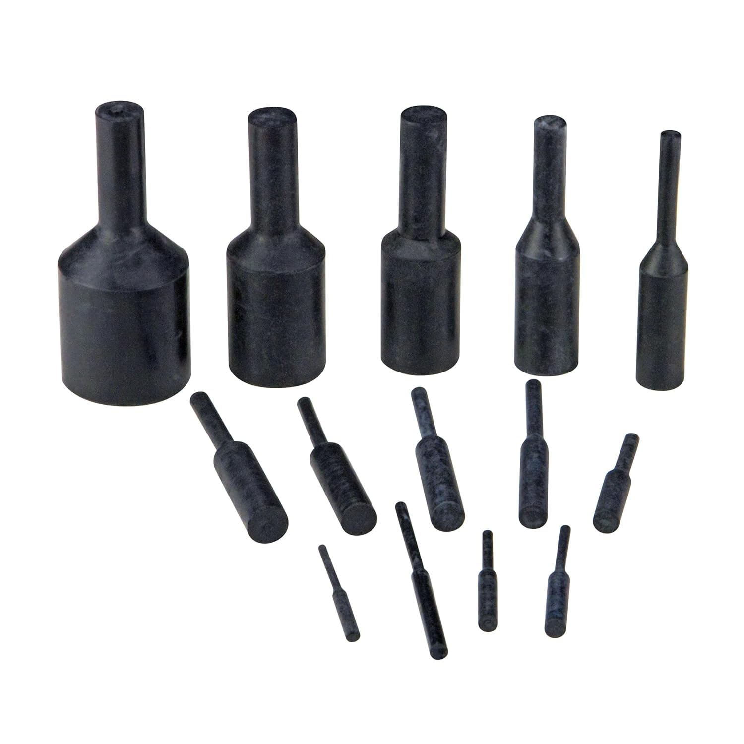 Caplugs PP23 PP-SH Series – EPDM Pull Plug, 500/Bag, Black Rubber, Hole Size 11/64" x Length 0.625", Reusable, Threaded and Non-Threaded Protection, Masking, Plating, Painting, Anodizing (SH-48456)