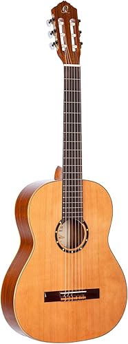 Miniatura 215 de Serie Familiar Guitarra Clásica de Nylon Tamaño 1/4 con Bolsa Tapa de cedro - Natural - Satén