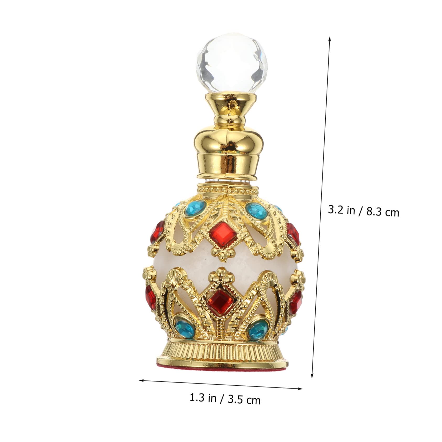 Mipcase Elegancki Złoty Flakon Perfum Pusty Szklany Wkład Diamentowy Do Ponownego Napełnienia Na Podróżny Wystrój Domu